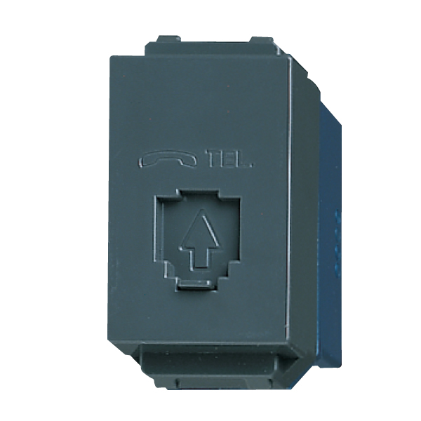 Ổ cắm điện thoại 4 cực (màu xám đen) - WEV2364H