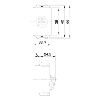 Ổ cắm anten TV (màu xám đen) - WEV2501H