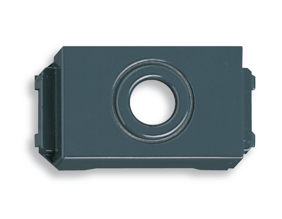 Lỗ ra dây điện thoại (màu xám đen, phi 9mm / 16mm) - WEG3023H