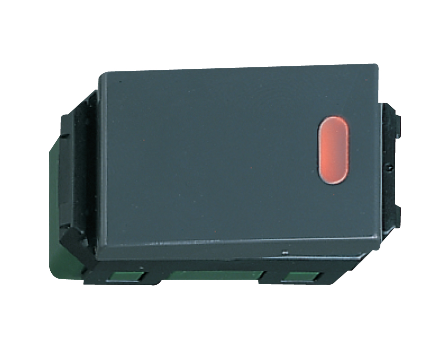 Công tắc 2 chiều có đèn báo khi OFF (màu xám đen, loại cắm nhanh) - WEG5152-51KH