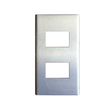 Mặt kim loại dùng cho 2 thiết bị (bằng nhôm) - WEG6502-1