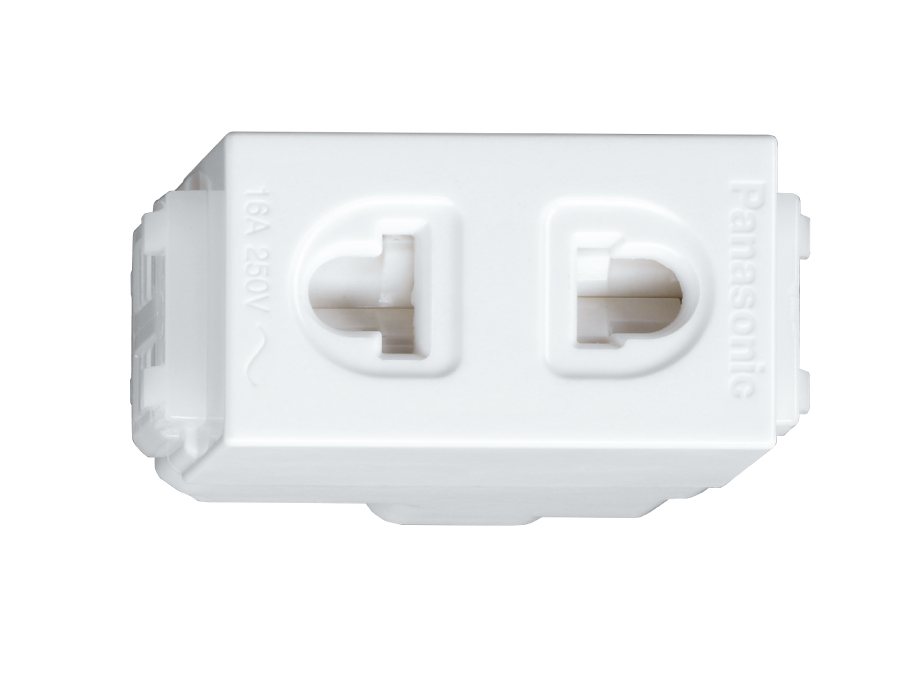 Ổ cắm đơn có màn che (loại bắt vít) - WEG10817