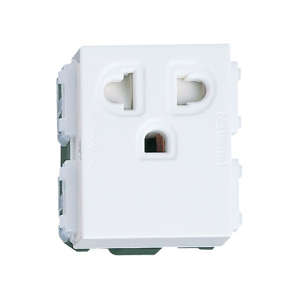 Ổ cắm đơn có dây nối đất và màn che (loại cắm nhanh) - WEV1181SW