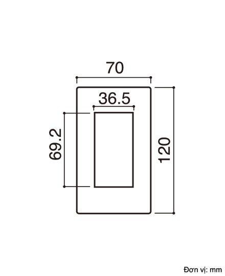 Mặt dùng cho 3 thiết bị - WEG68030SW-SP