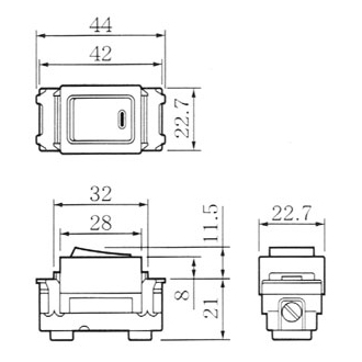 Công tắc đơn - WNG5001701-W