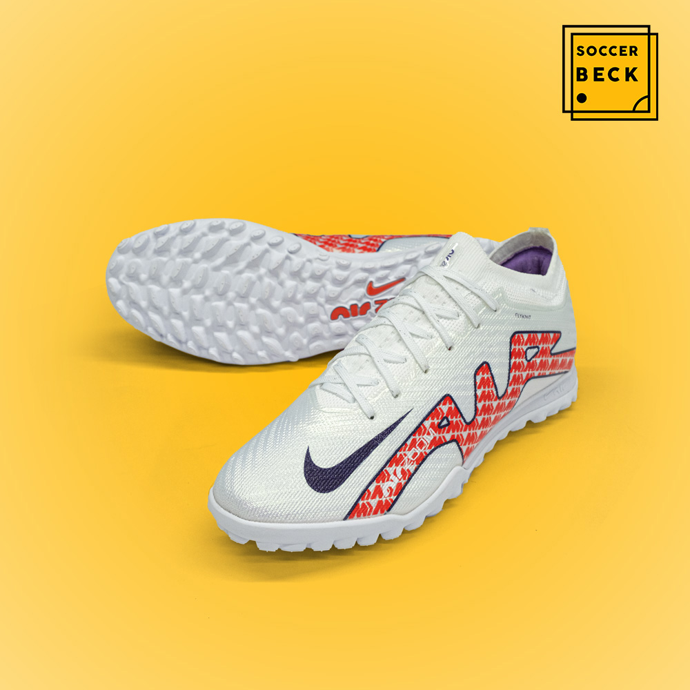 Giày Bóng Đá TQ Nike Air Zoom Mercurial Vapor 15 Elite Trắng Đỏ Cổ Lửng V2 TF