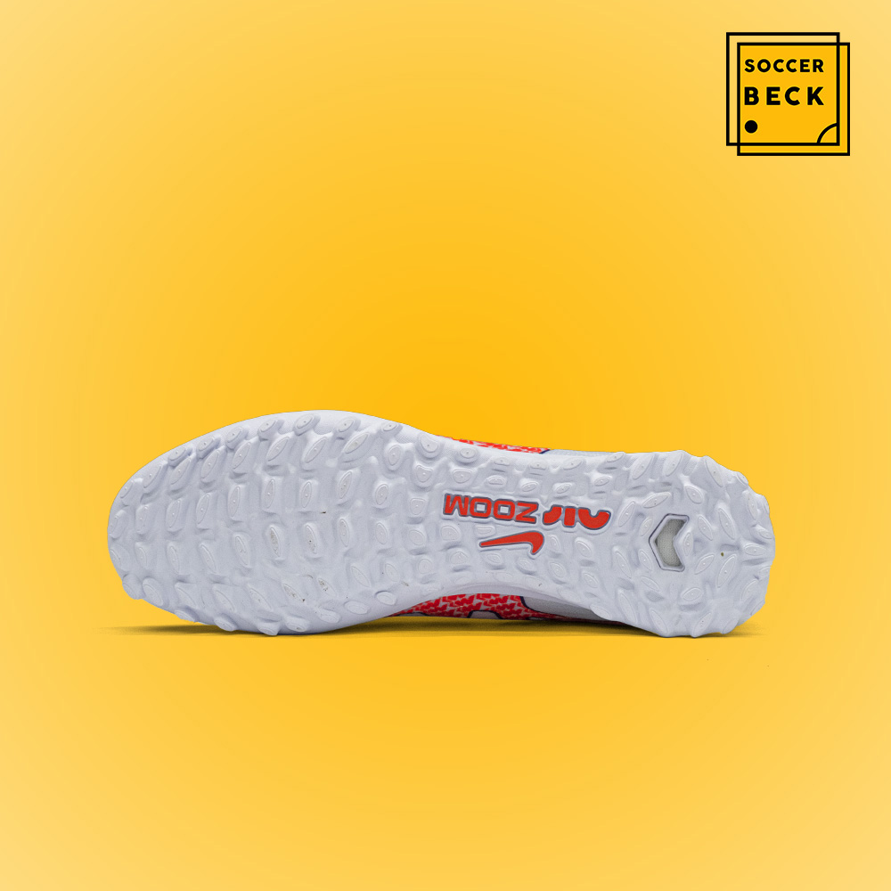 Giày Bóng Đá TQ Nike Air Zoom Mercurial Vapor 15 Elite Trắng Đỏ Cổ Lửng V2 TF