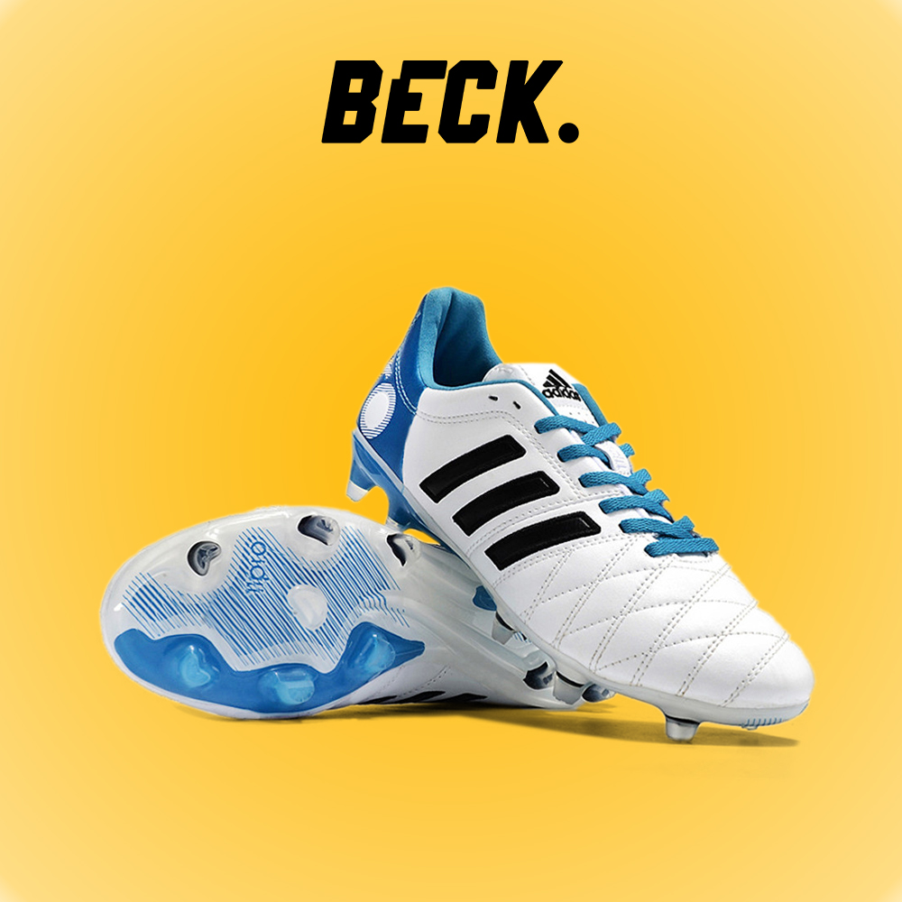 Giày Bóng Đá Adidas 11Pro Toni Kroos Trắng Gót Xanh Biển HQ FG