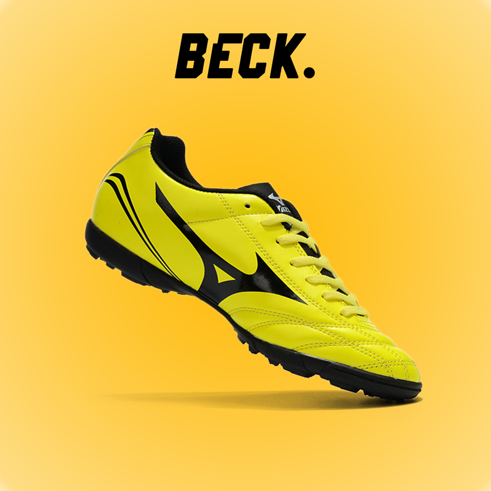 Giày Bóng Đá Mizuno Monarcida Vàng Đen TF