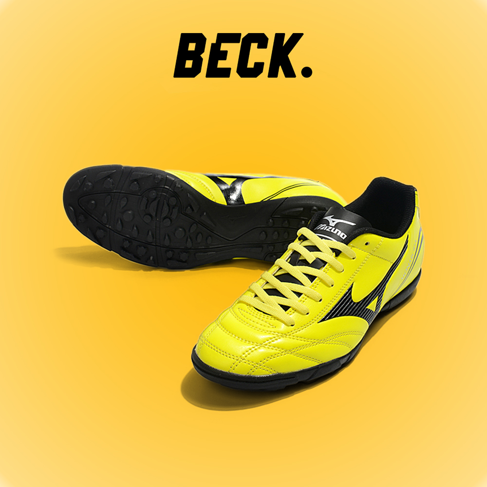 Giày Bóng Đá Mizuno Monarcida Vàng Đen TF