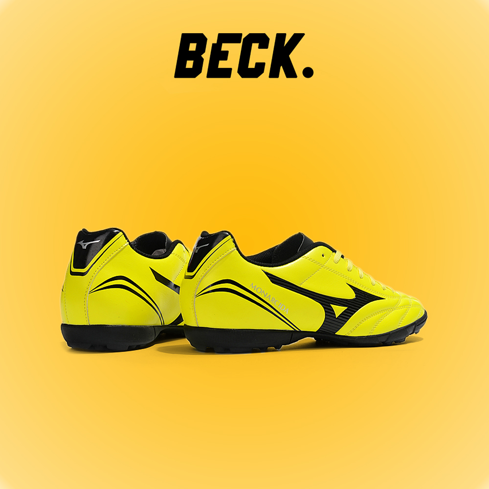 Giày Bóng Đá Mizuno Monarcida Vàng Đen TF