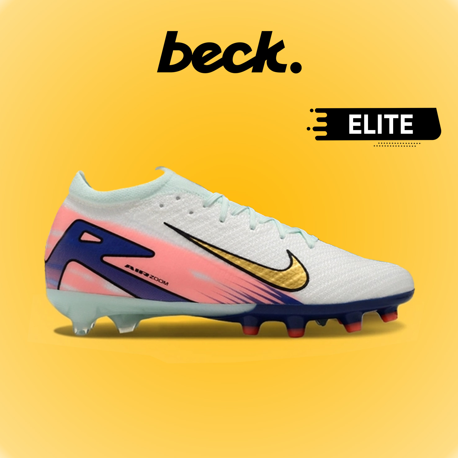 Giày Bóng Đá Nike Mercurial Vapor 16 Elite V1 MDS009 Xám Xanh Cam Cổ Lửng AG