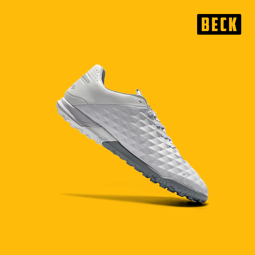 Giày Bóng Đá Nike Tiempo 8 Pro Trắng Vạch Xám HQ TF