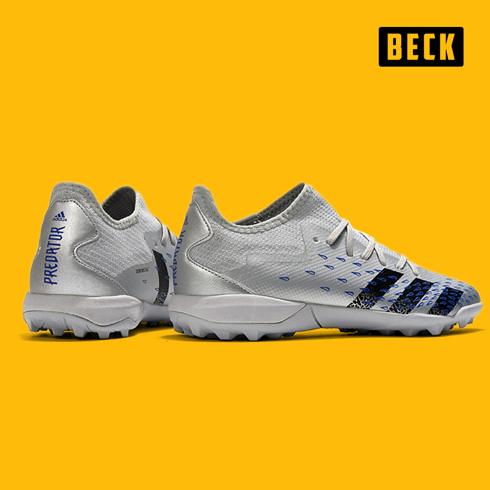 Giày Bóng Đá TQ Adidas Predator Freak.3 EURO Xám Vạch Đen HQ TF