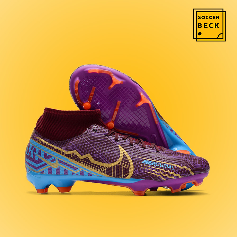 Giày Bóng Đá Nike Mercurial Superfly 9 Academy Mbappe Tím Xanh Biển FG