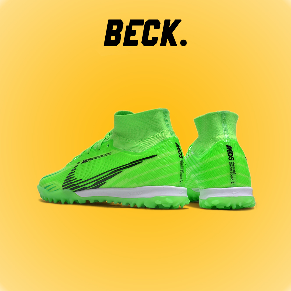 Giày Bóng Đá Trẻ Em Nike Mercurial Superfly 9 Elite MDS Xanh Lá Cổ Cao TF