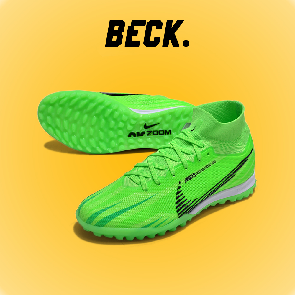 Giày Bóng Đá Trẻ Em Nike Mercurial Superfly 9 Elite MDS Xanh Lá Cổ Cao TF