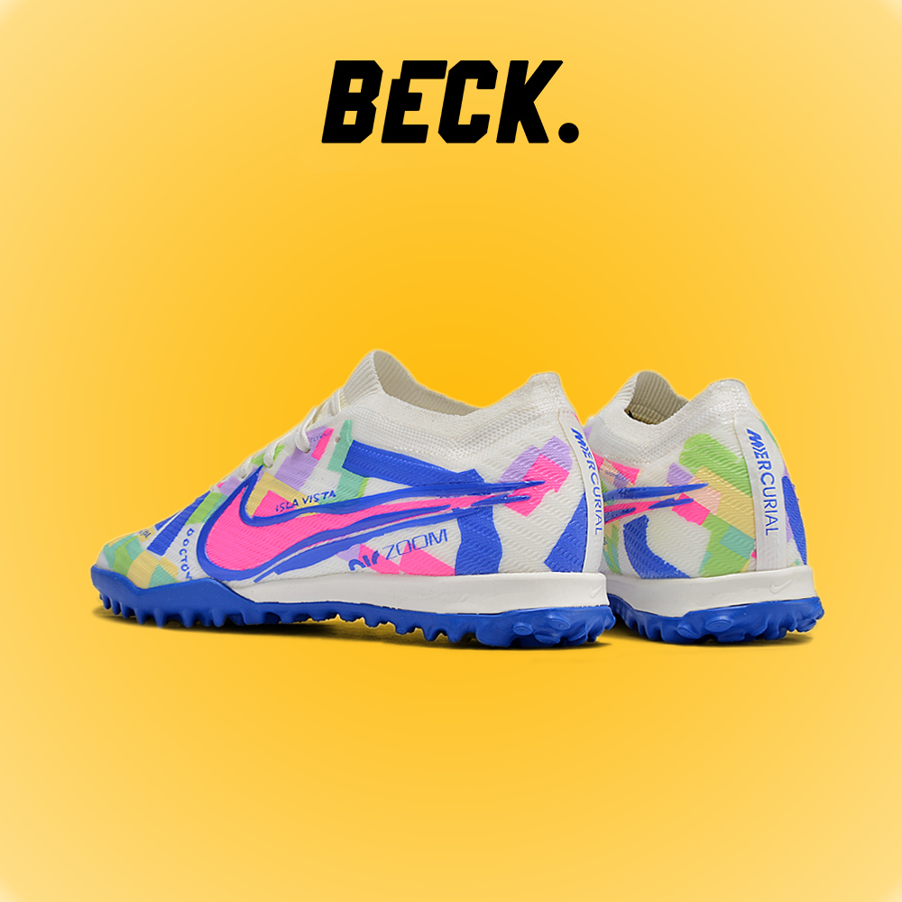 Giày Bóng Đá Trẻ Em Nike Mercurial Vapor 15 Elite Trắng Cầu Vồng Cổ Lửng TF