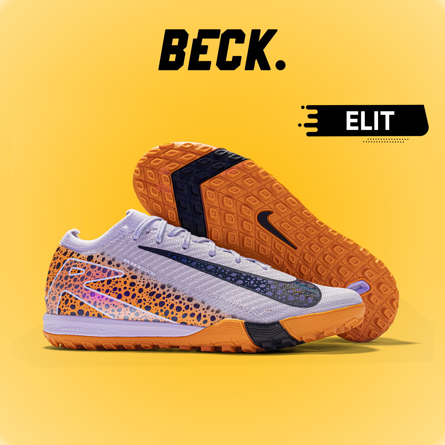 Giày Bóng Đá Nike Mercurial Vapor 16 Elite Safari Xám Cam Cổ Lửng TF