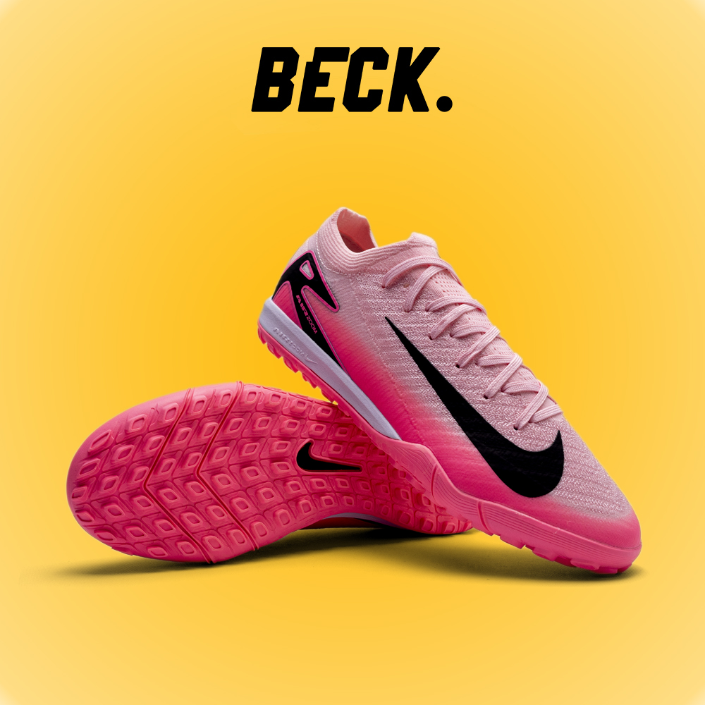 Giày Bóng Đá Nike Mercurial Vapor 16 Elite V1 Hồng Phấn Vạch Đen Cổ Lửng TF