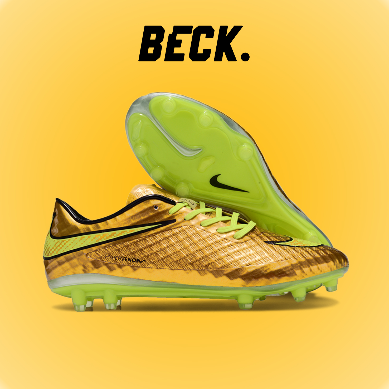 Giày Bóng Đá Nike Hypervenom Phantom Neymar Vàng Đồng FG