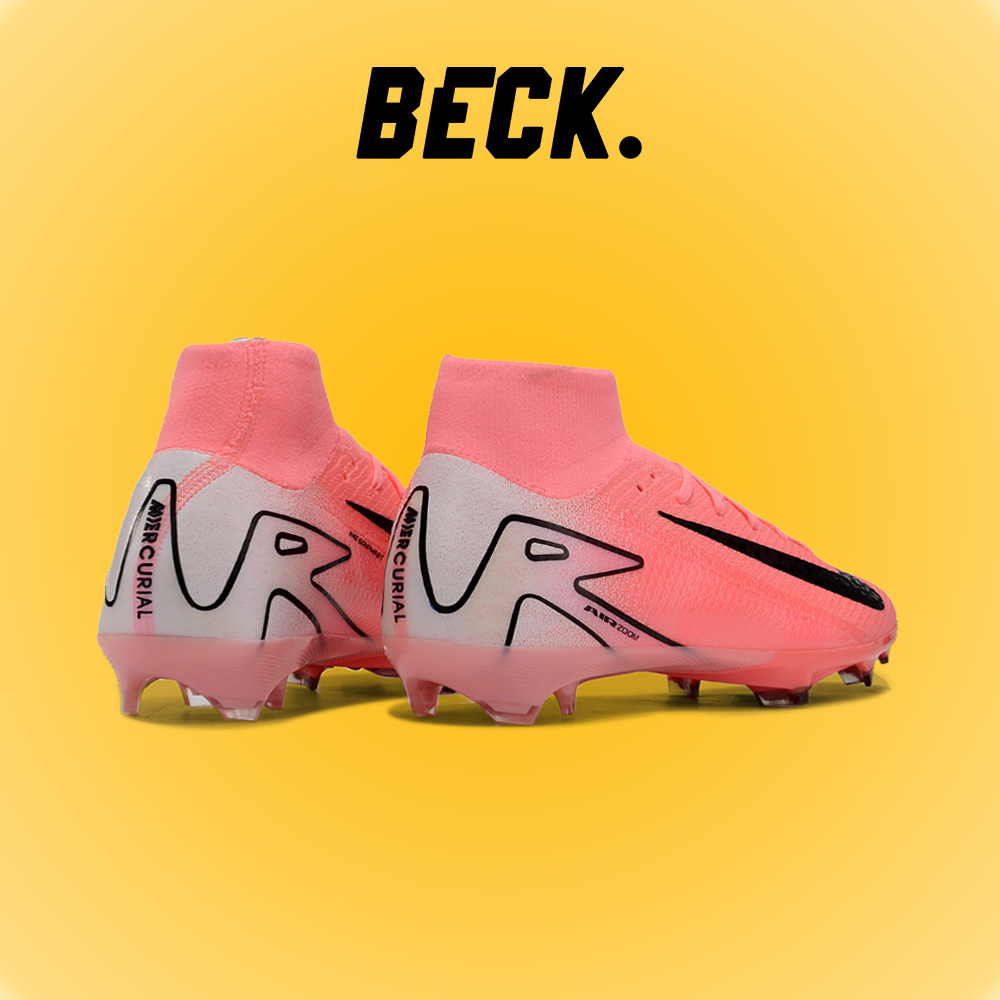 Giày Bóng Đá Nike Mercurial Superfly 10 Elite Hồng Phấn Gót Trắng Cổ Cao FG