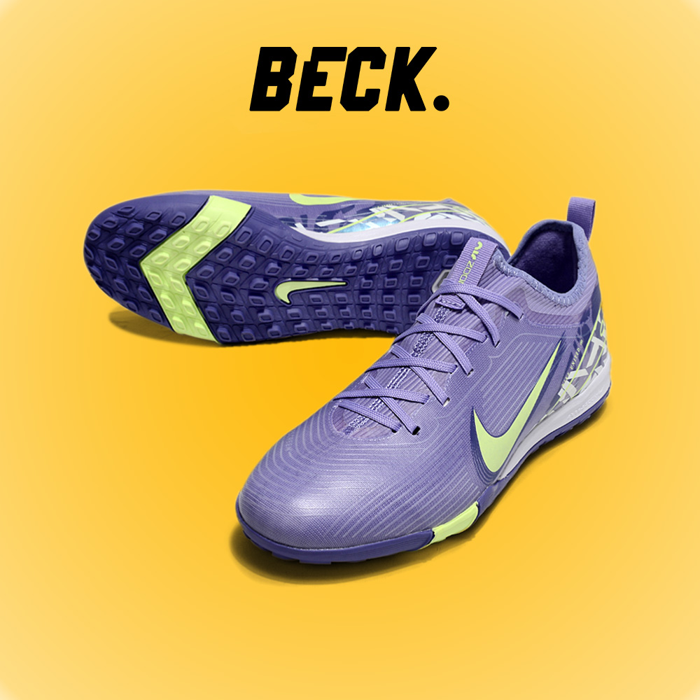 Giày Bóng Đá Trẻ Em Nike Mercurial Vapor 16 Pro V2 Tím Vạch Xanh Lá Cổ Lửng TF