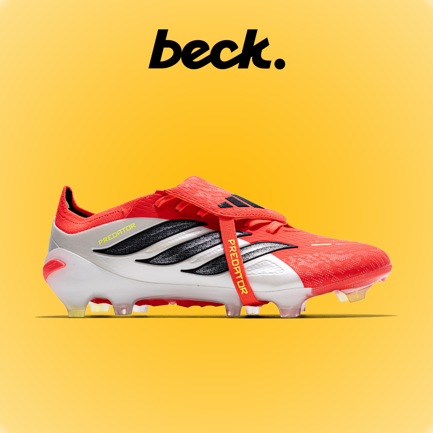 Giày Bóng Đá Adidas Predator 26 Elite Tongue Đỏ Trắng Lưỡi Gà Gập HQ FG