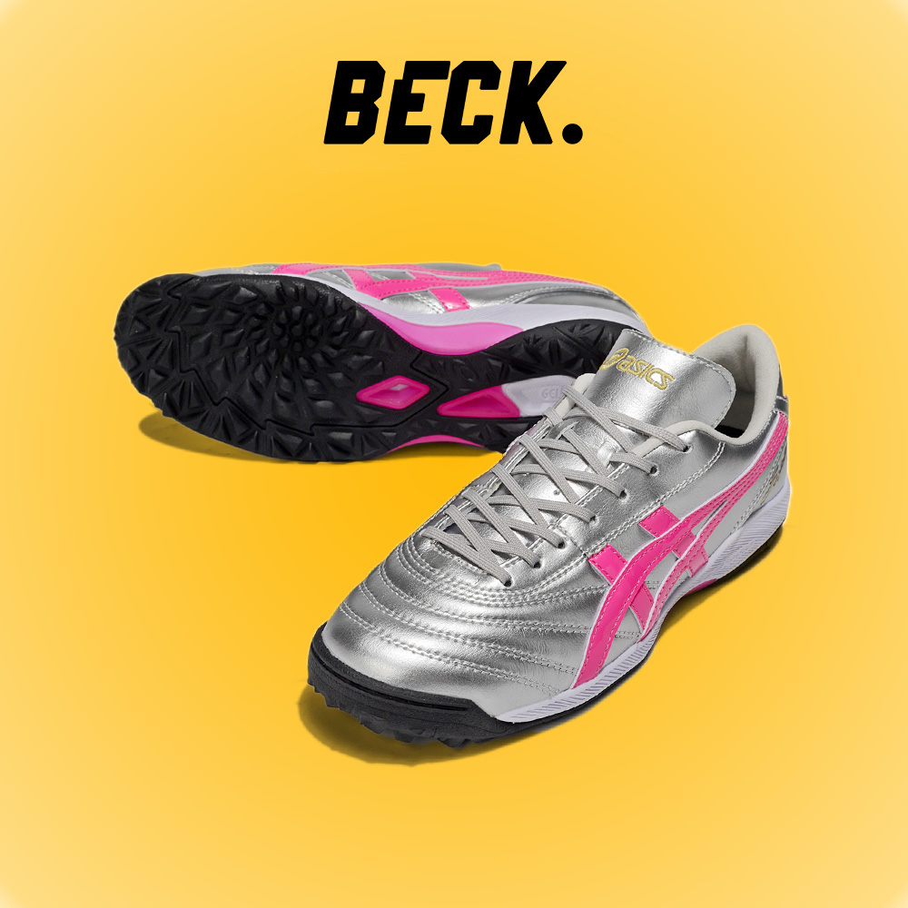 Giày Bóng Đá Asics C3 Bạc Vạch Hồng TF