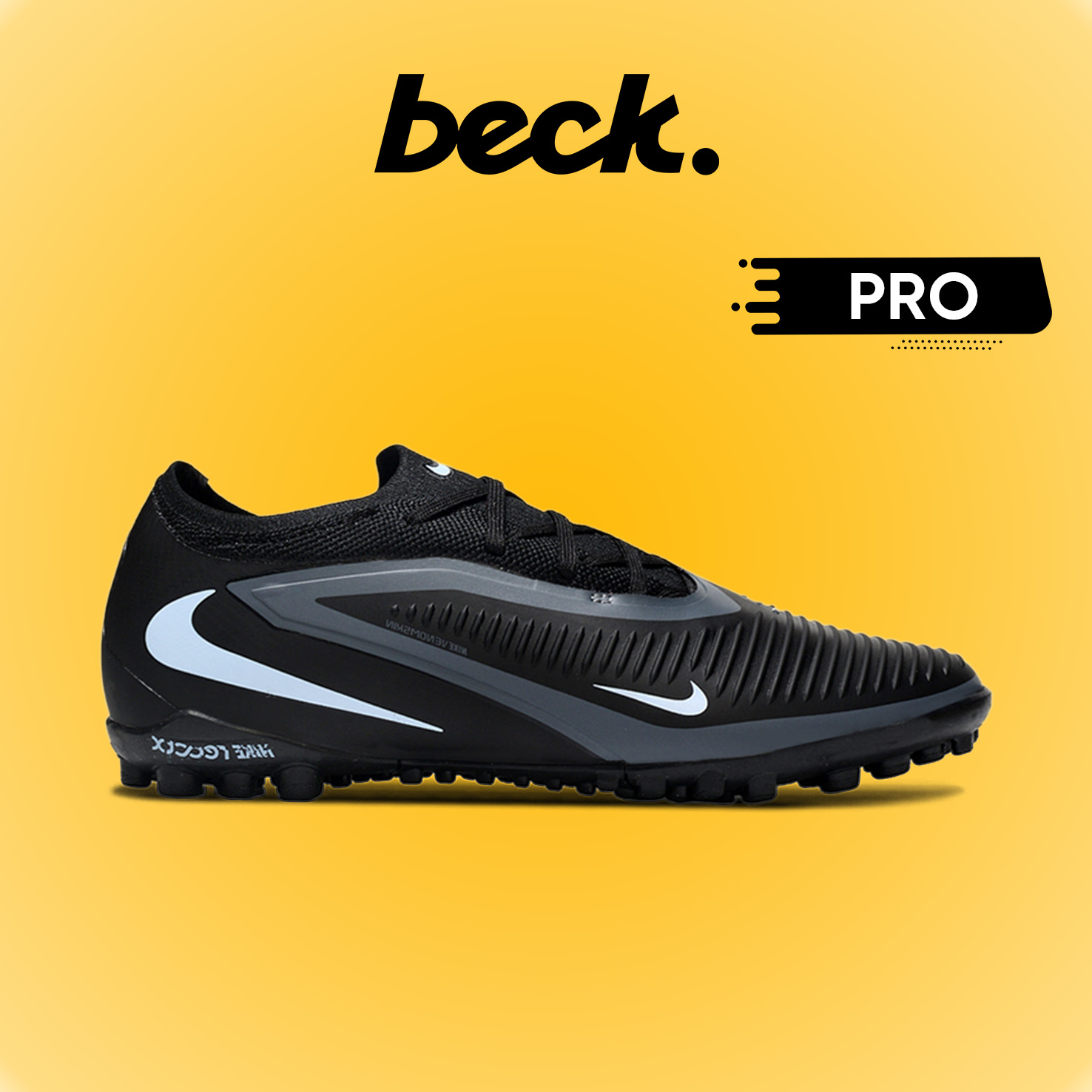 Giày Bóng Đá Nike Phantom 6 Pro Đen Xanh Cổ Lửng TF