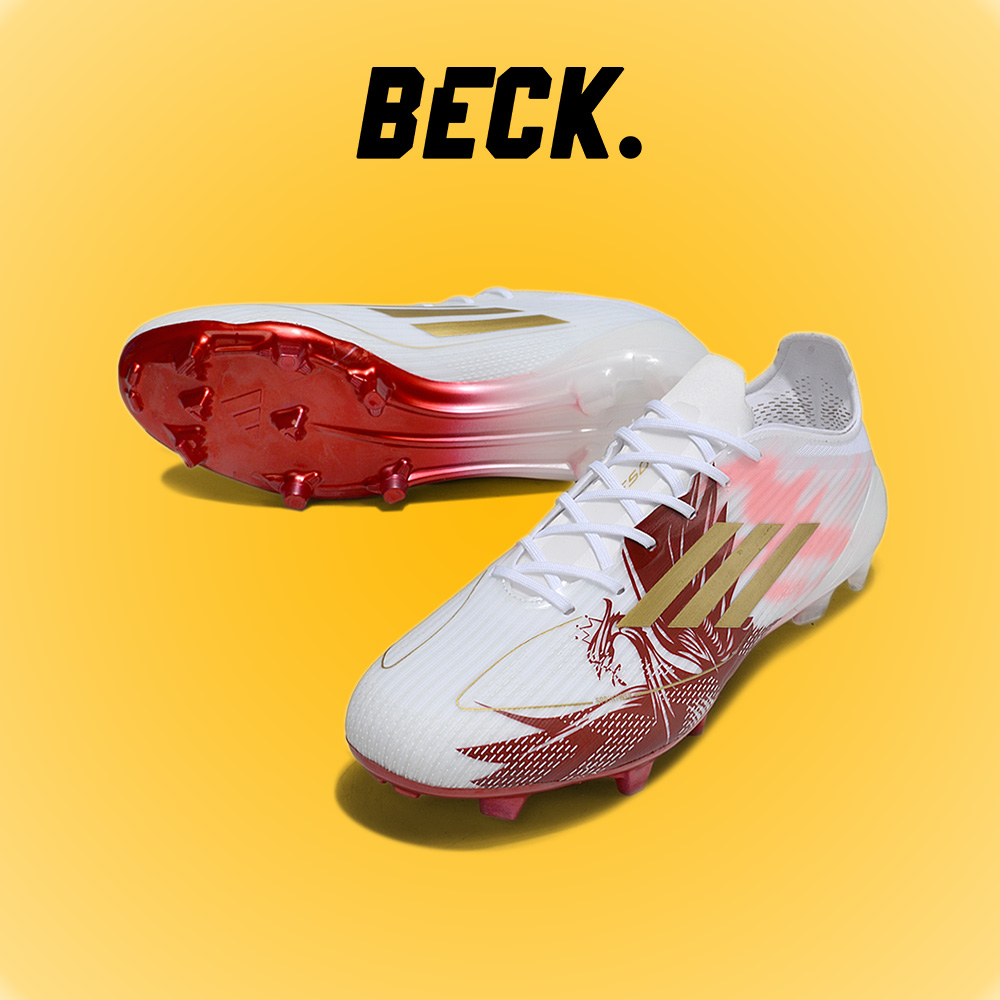 Giày Bóng Đá Adidas F50 Elite Mohamed Salah Trắng Đỏ HQ FG