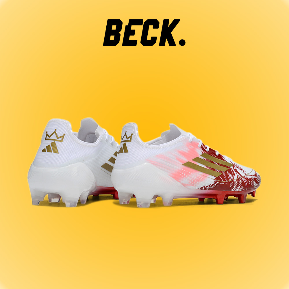 Giày Bóng Đá Adidas F50 Elite Mohamed Salah Trắng Đỏ HQ FG