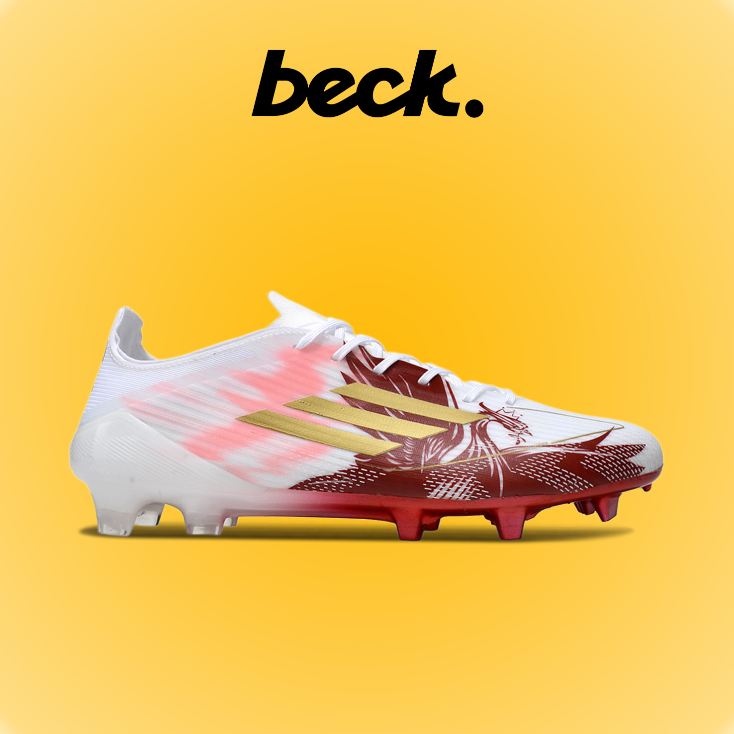 Giày Bóng Đá Adidas F50 Elite Mohamed Salah Trắng Đỏ HQ FG