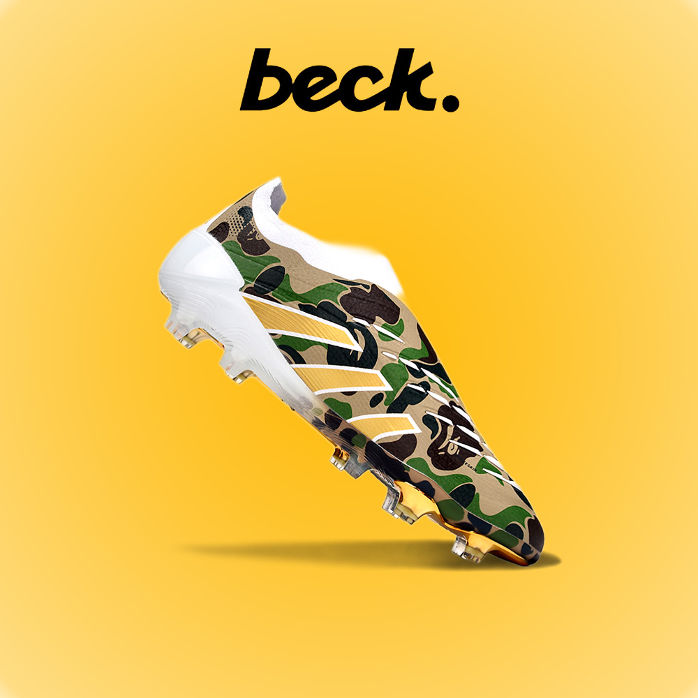 Giày Bóng Đá Adidas Predator 25 Elite LL BAPE Xanh Camo Không Dây HQ FG