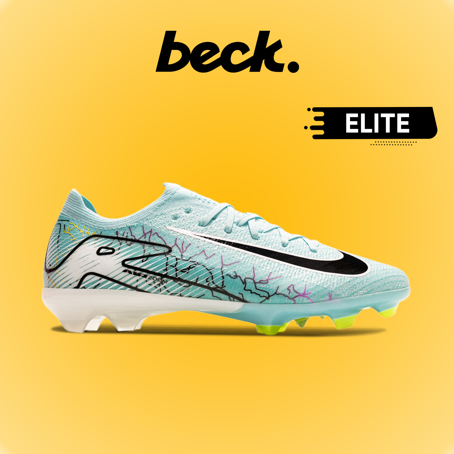 Giày Bóng Đá Nike Mercurial Vapor 16 Elite V1 Xanh Ngọc Tia Sét Cổ Lửng FG