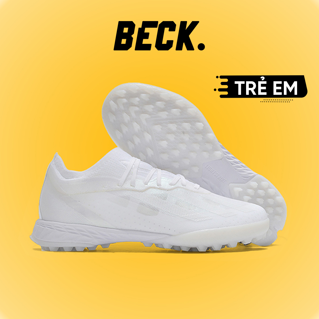 Giày Bóng Đá Trẻ Em Adidas X Crazyfast.1 Trắng Full TF