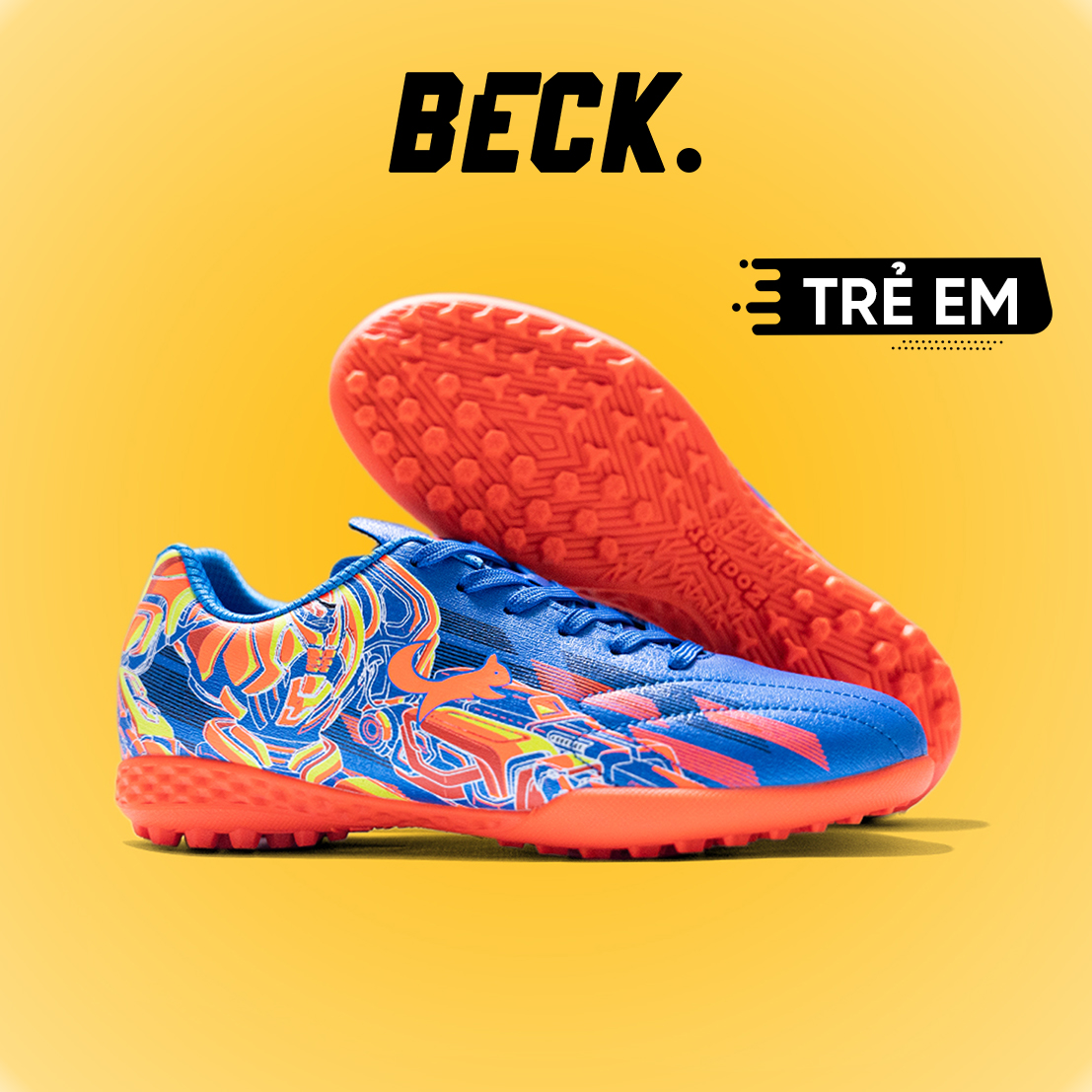 Giày Bóng Đá Trẻ Em Zocker Kiên Cường Xanh Biển