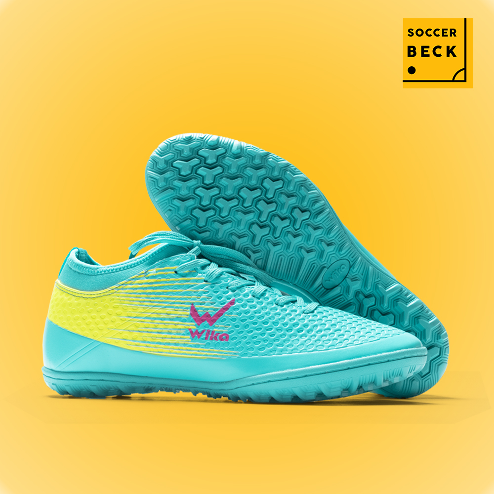 Giày Bóng Đá Trẻ Em Wika Flash Xanh Ngọc