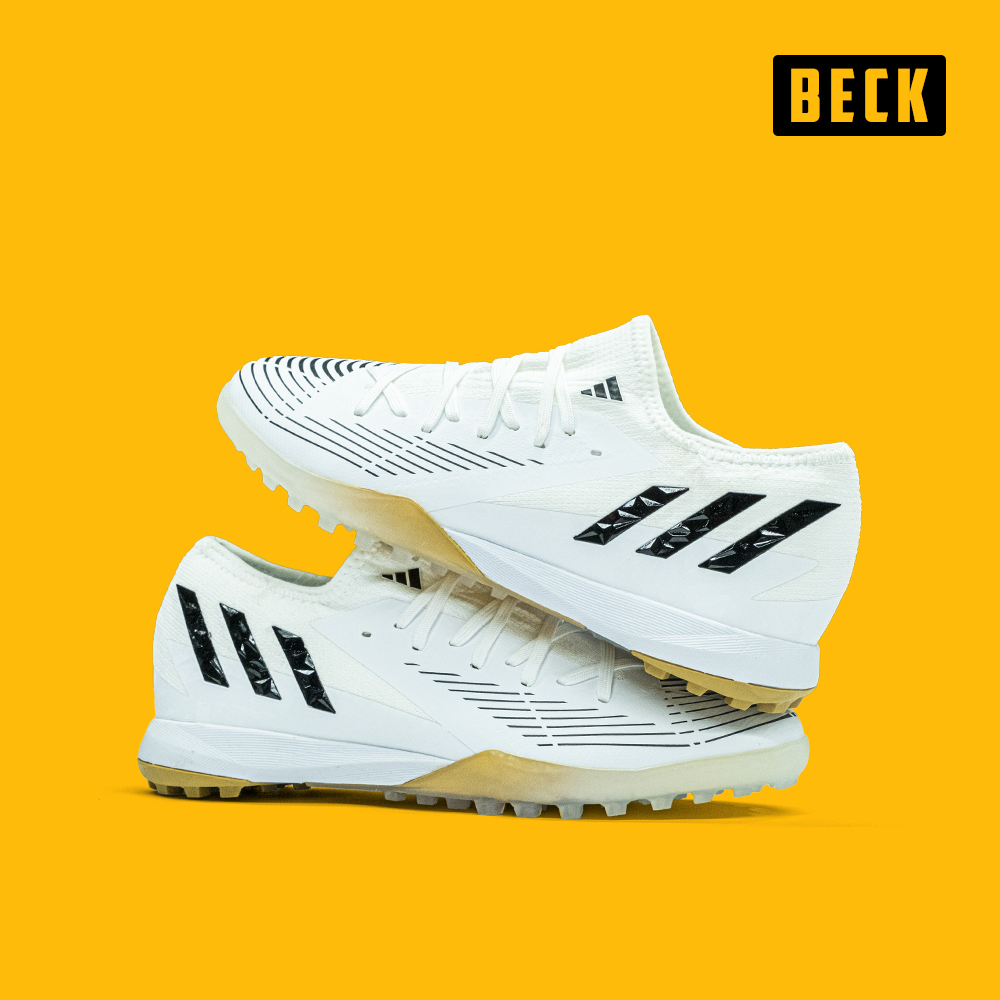 Giày Bóng Đá TQ Adidas Predator Edge.3 Trắng Vạch Đen HQ TF