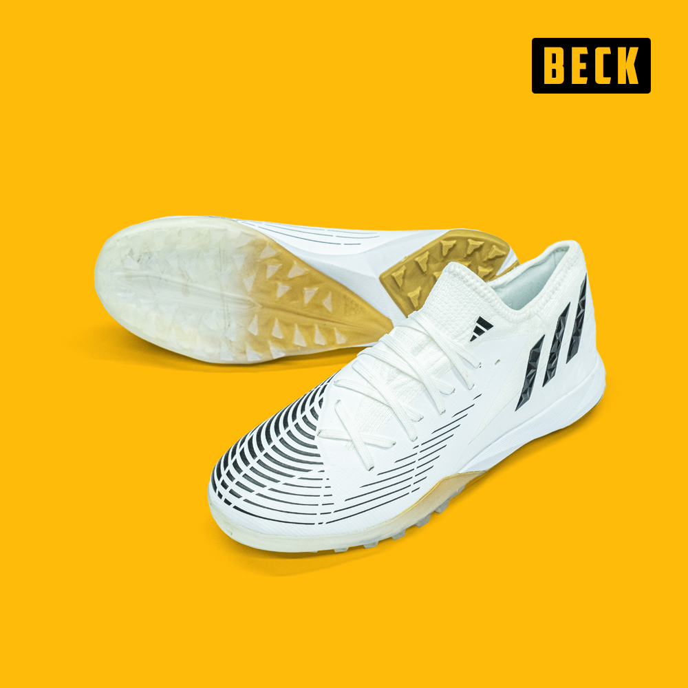 Giày Bóng Đá TQ Adidas Predator Edge.3 Trắng Vạch Đen HQ TF