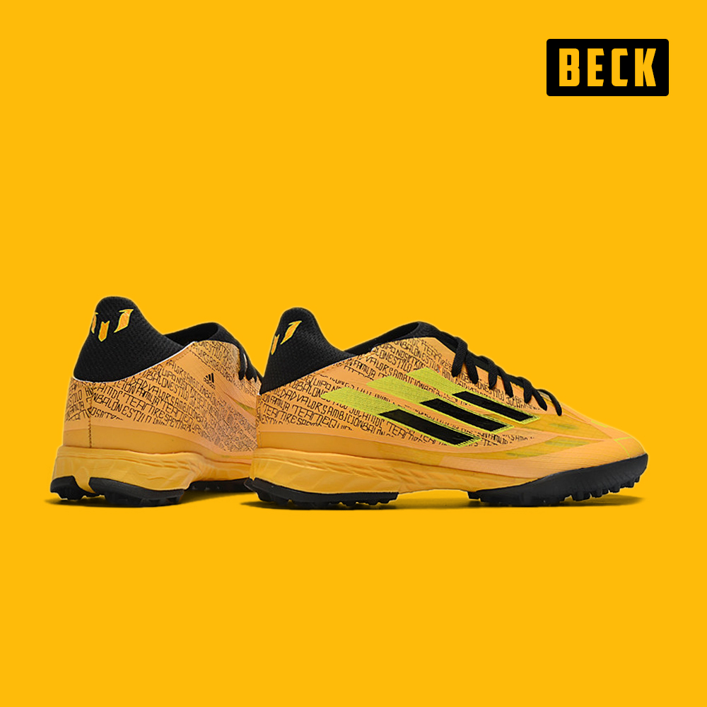 Giày Bóng Đá TQ Adidas X Speedflow.3 Messi Vàng Đen HQ TF