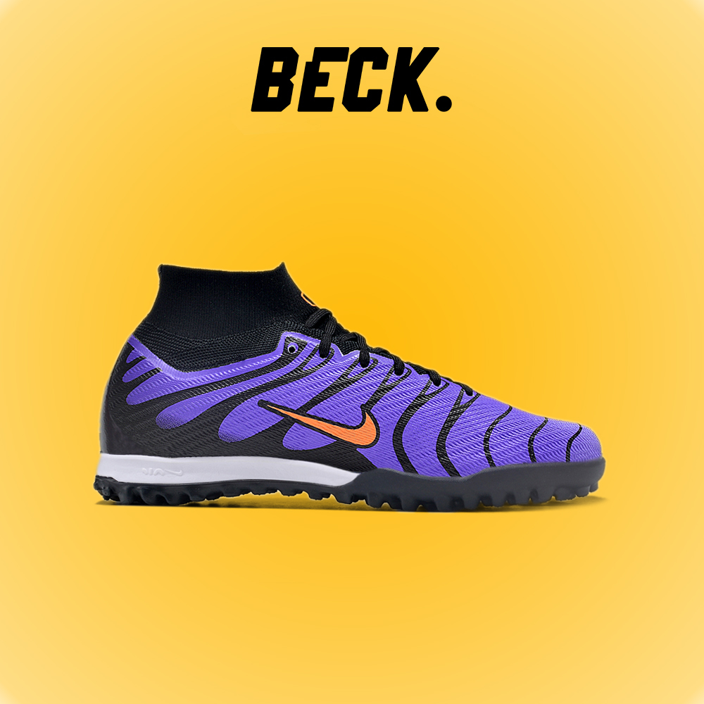 Giày Bóng Đá Nike Mercurial Superfly 9 Elite Mbappe Tím Đen Cổ Cao TF