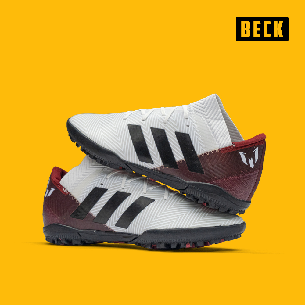 Giày Bóng Đá TQ Adidas Nemeziz 18.3 Trắng Gót Đỏ Đun TF