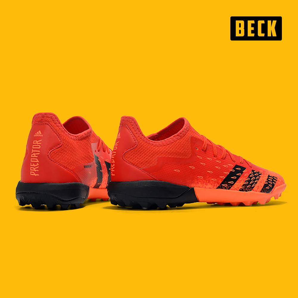 Giày Bóng Đá Adidas Predator Freak.3 Đỏ Vạch Đen Cổ Lửng TF