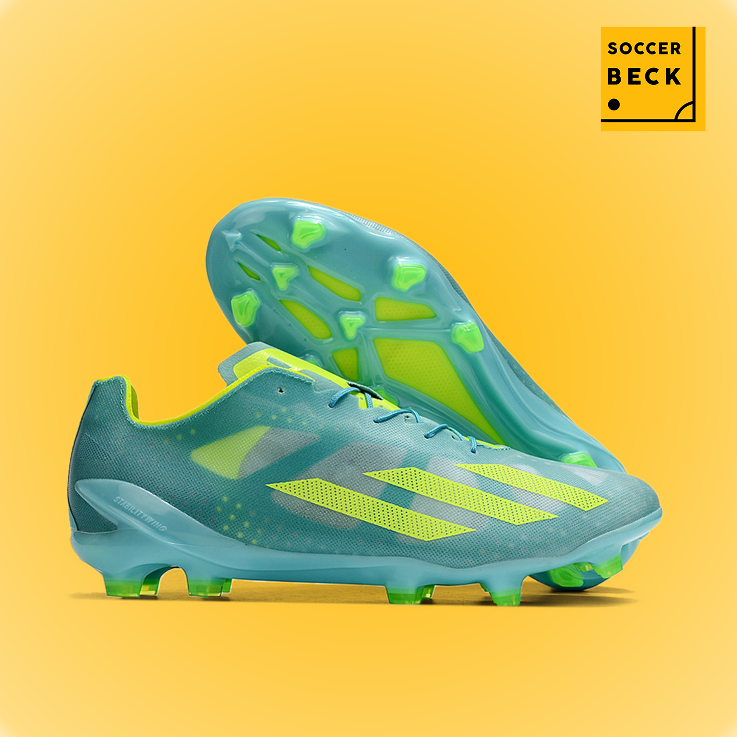 Giày Bóng Đá Adidas X Crazyfast.1 Xanh Ngọc Vạch Chuối V2 FG