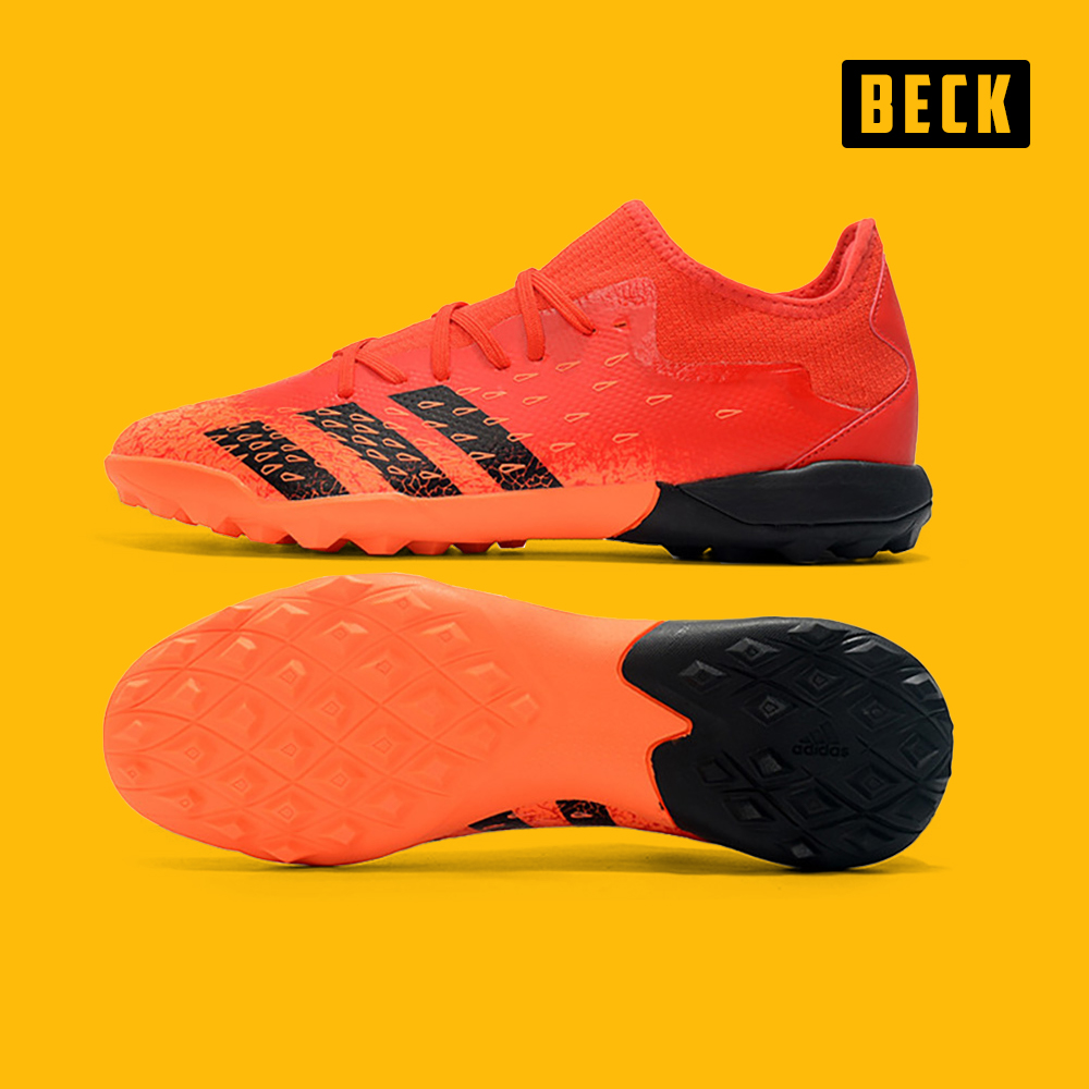 Giày Bóng Đá Adidas Predator Freak.3 Đỏ Vạch Đen Cổ Lửng TF