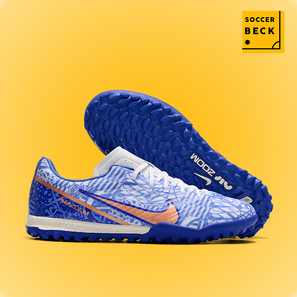 Giày Bóng Đá TQ Nike Mercurial Vapor 15 Academy CR7 Xanh Biển Trắng V2 TF