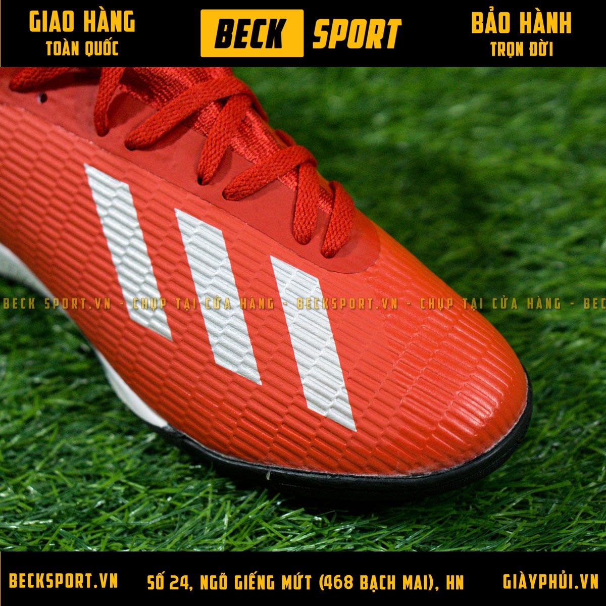 Giày Bóng Đá Adidas X 18.3 Đỏ Vạch Bạc TF