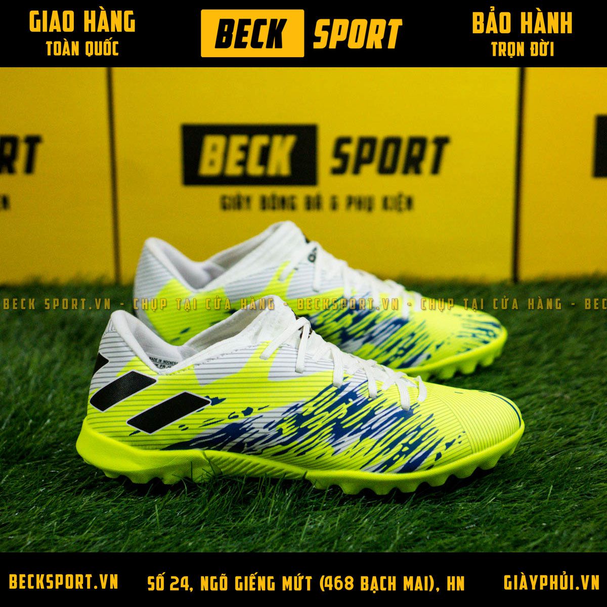Giày Nemeziz 2014 Adidas Nemeziz TF Superlative Xanh Dương/Vàng