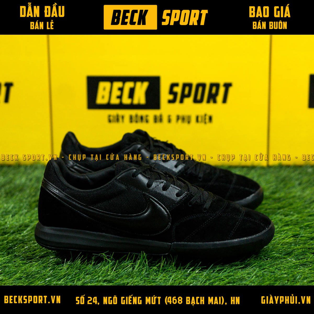 Giày Bóng Đá Nike Premier II Sala Đen Tuyền IC